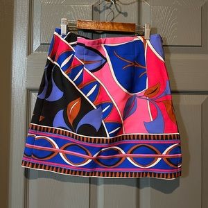 Zara pink printed skirt
